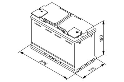 Batterie de démarrage BOSCH-AGM-STAR STOP – Image 3