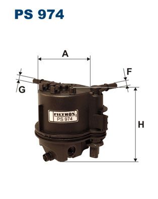 FILTER A CARBURANT PEUGEOT-PS974